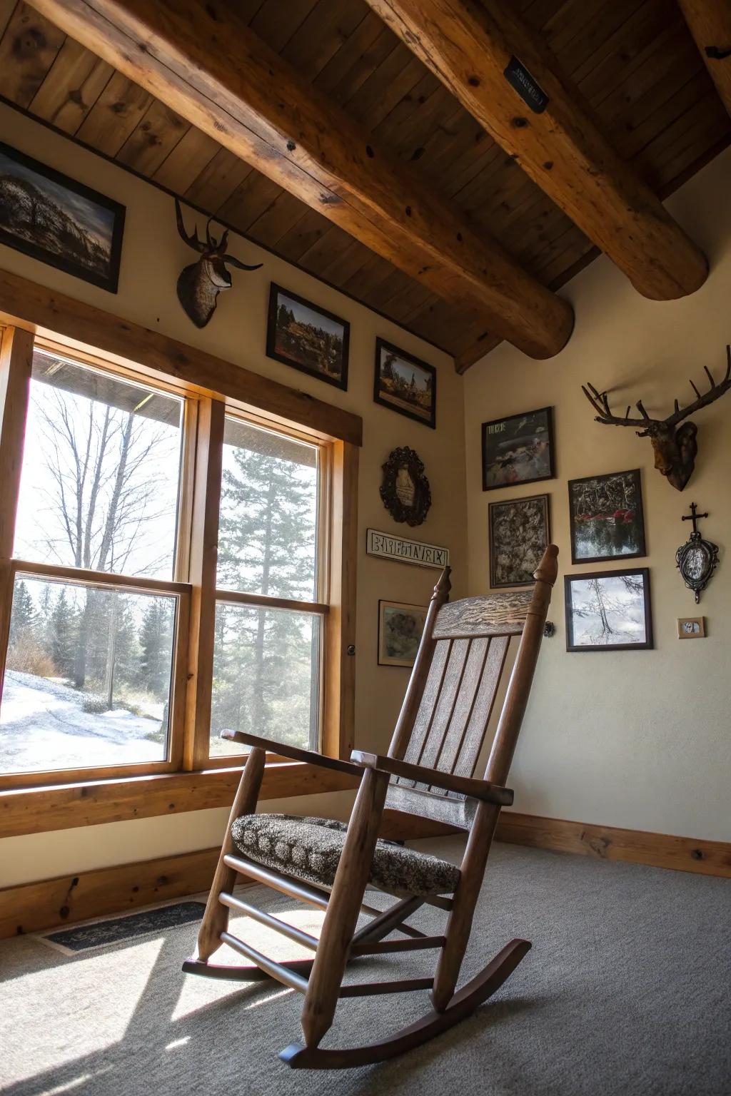 Unwind through a country swaying seat.