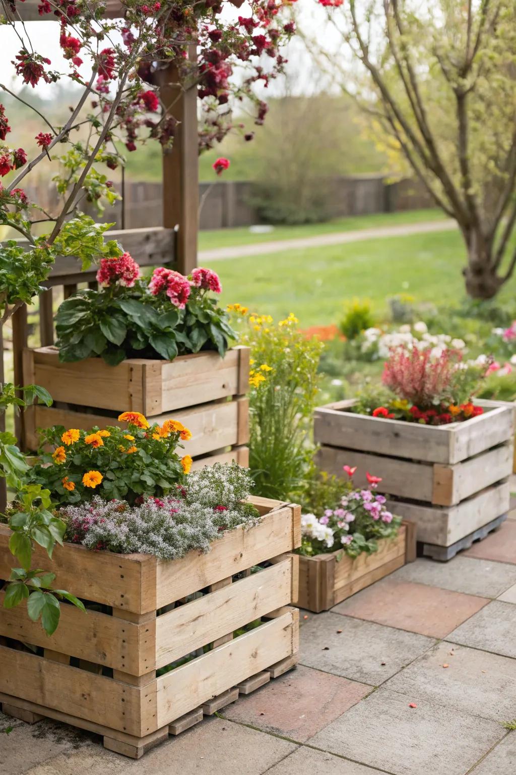 Upcycling adds identity and sustainability to your garden design.