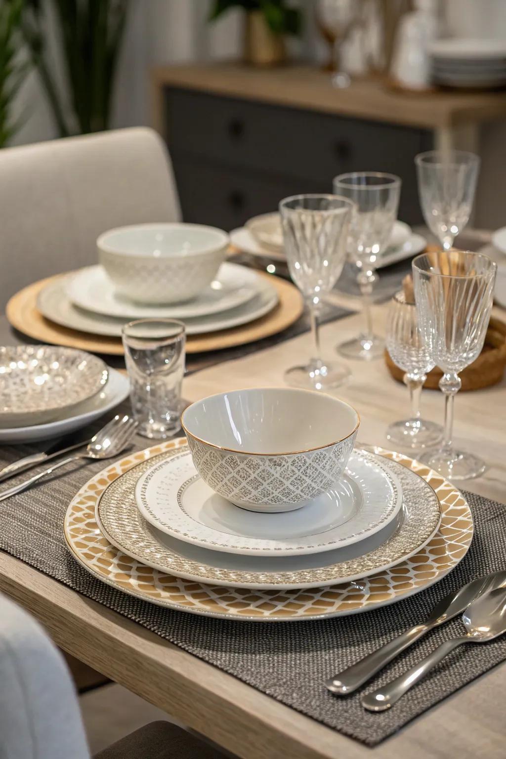 Stratified arrangements contribute depth and sophistication to your table.