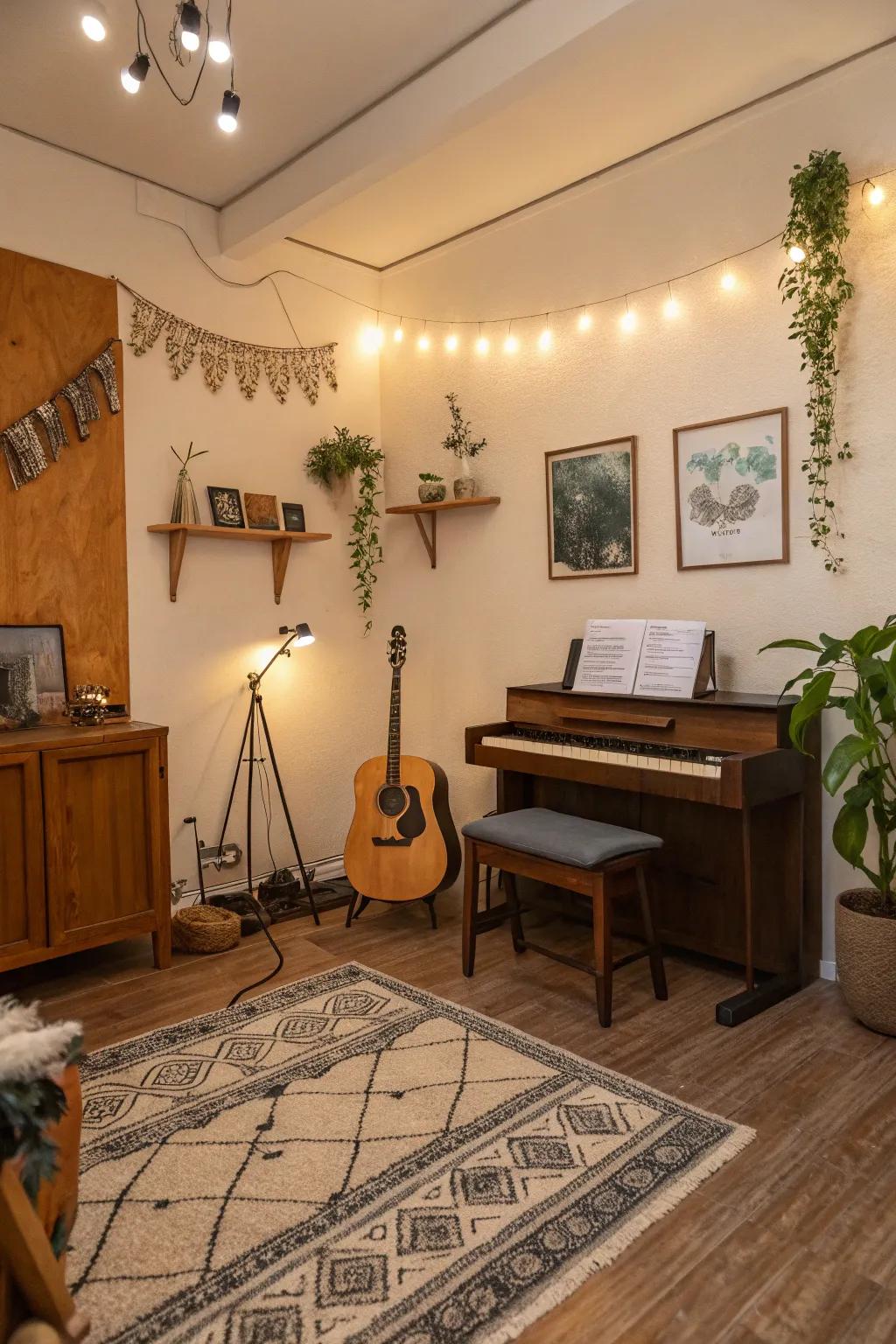 Inviting colors set a comfortable atmosphere.