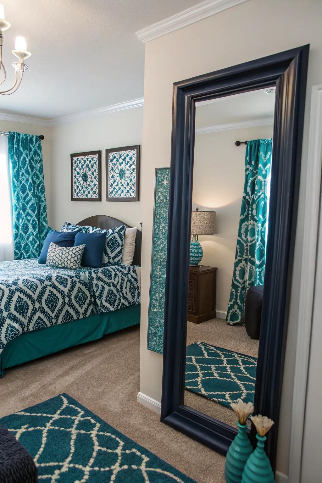 Mirrors expand light and space, thereby refining your room's aesthetics.