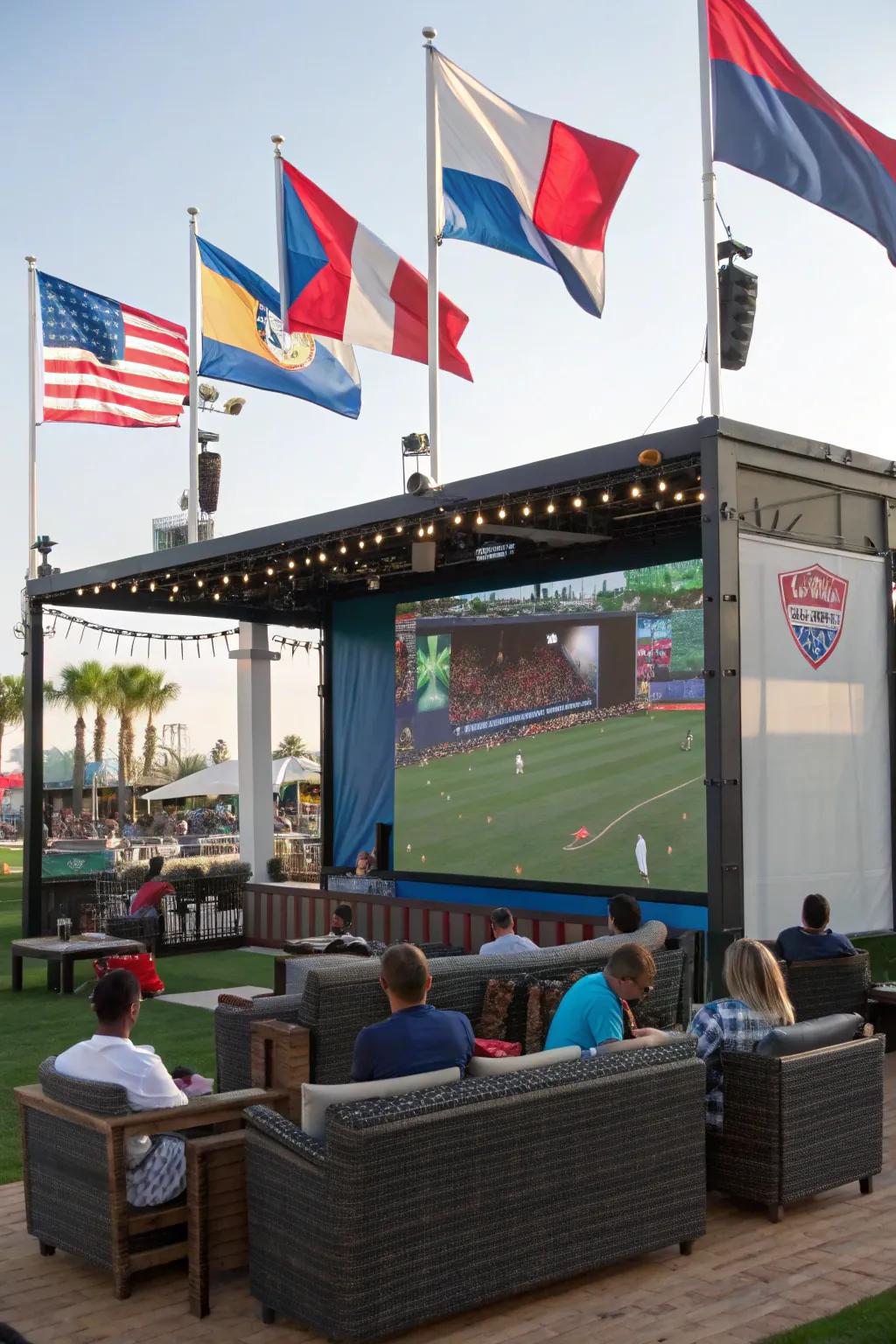 Craft the ultimate match day experience using a sports-inspired TV space.