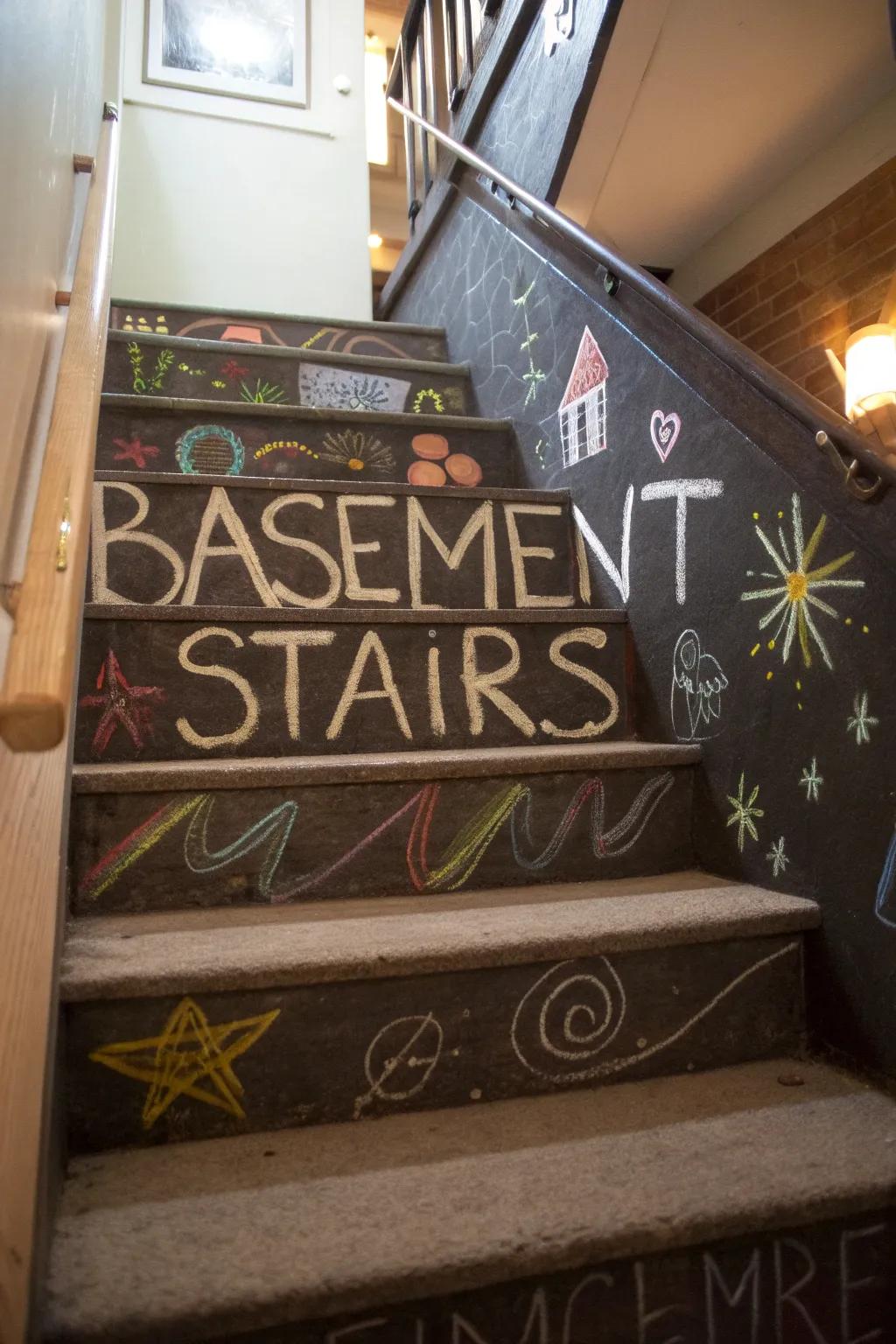 Transform your staircase into an interactive sketchboard.