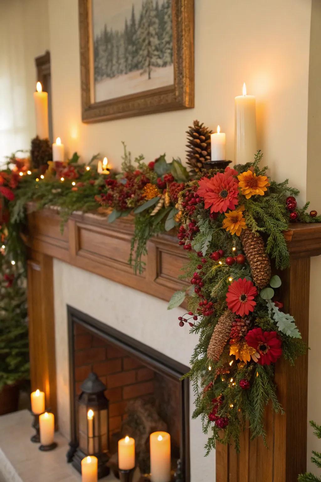 Improve your vegetation using lights for a comfortable and festive ambiance.