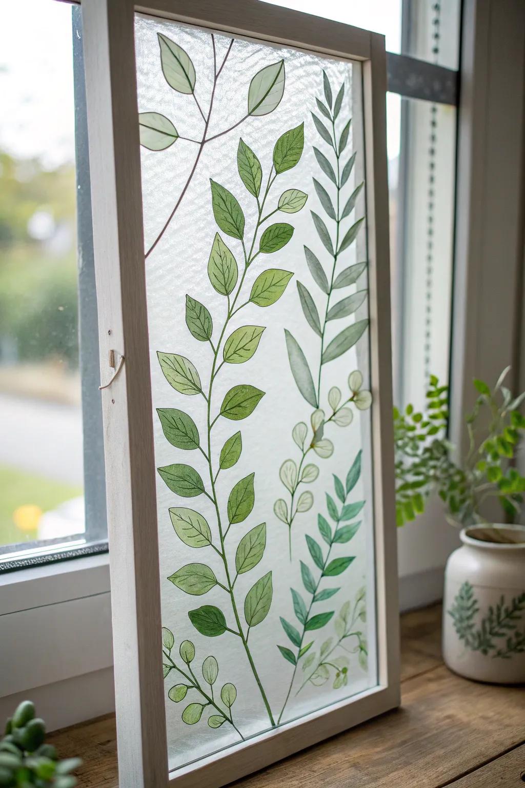 Usher the natural world indoors with elegantly illustrated glass botanicals.