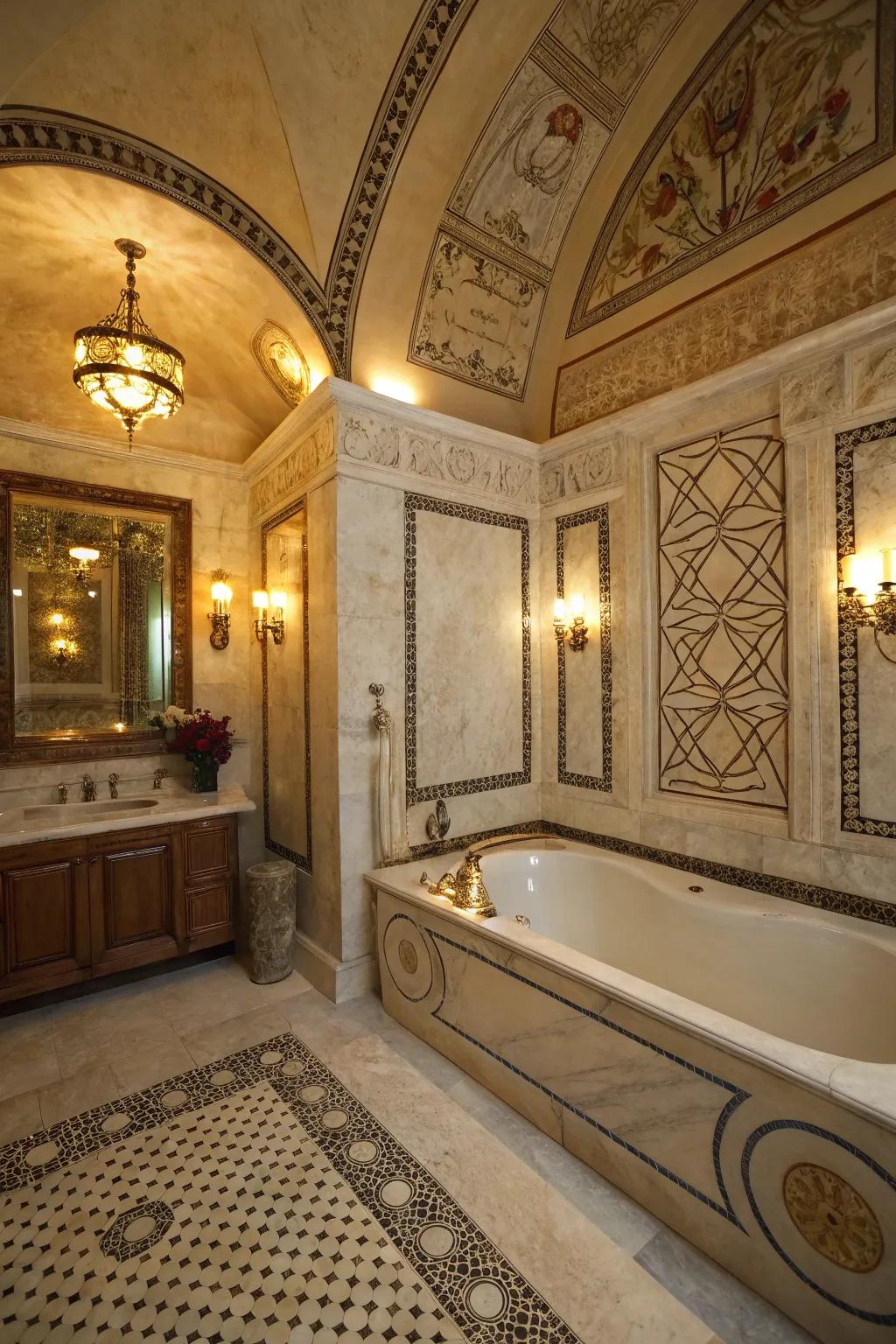 Comforting illumination establishes a snug and inviting atmosphere.