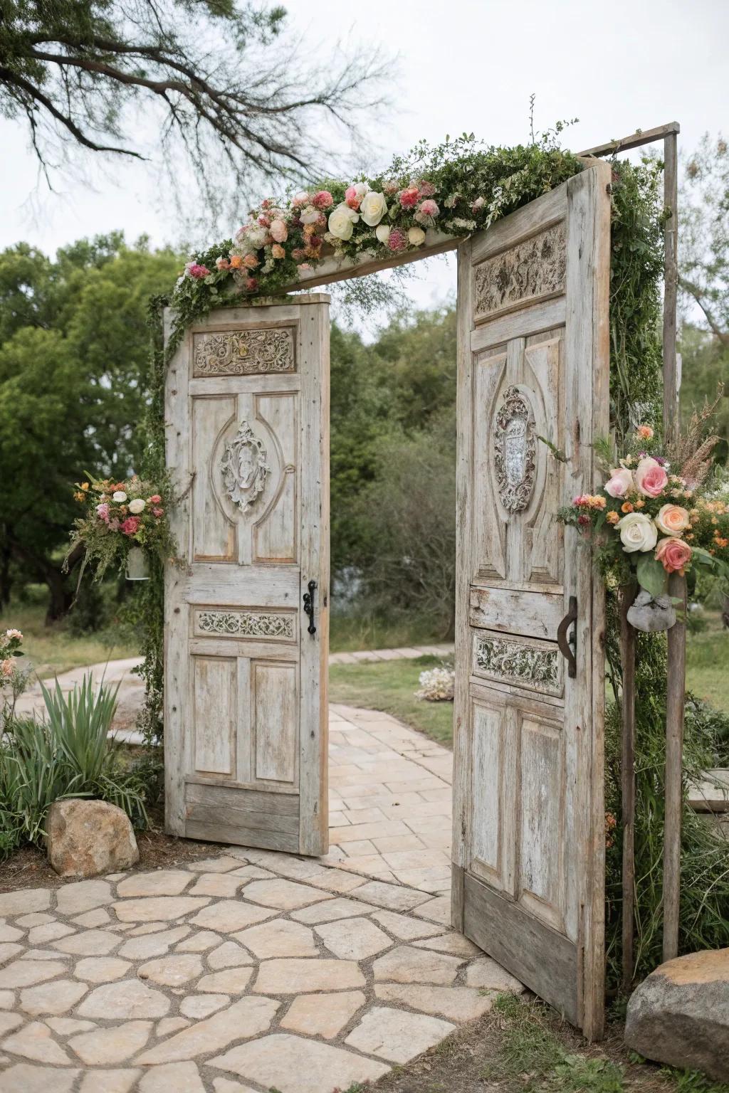 A vintage portal arch, proffering a nostalgic and personalized nuance.