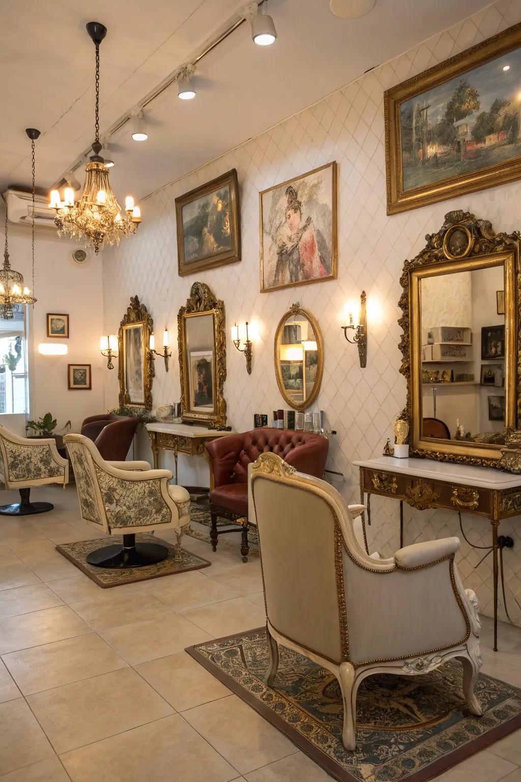 Vintage accents that add charm and character.