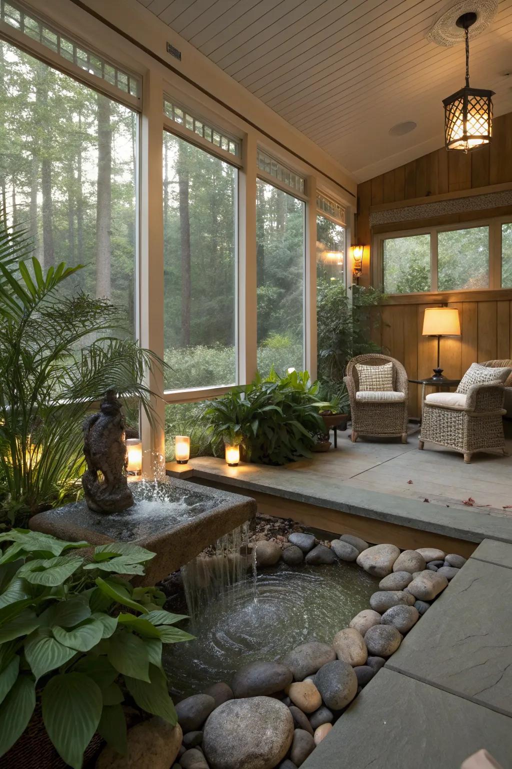 A serene Zen retreat designed for relaxation and mindfulness.