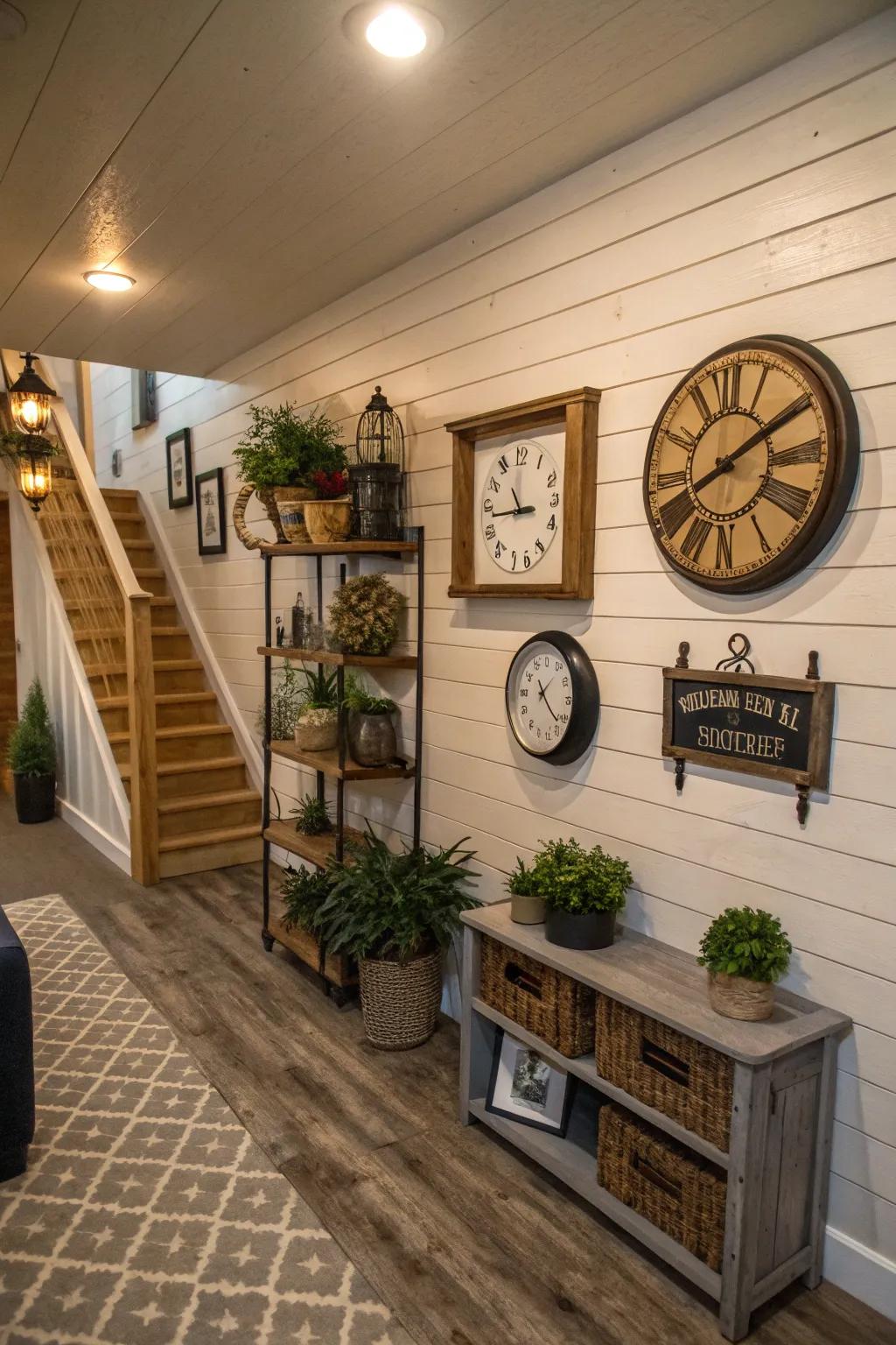 Personalizing your area with decor on shiplap.