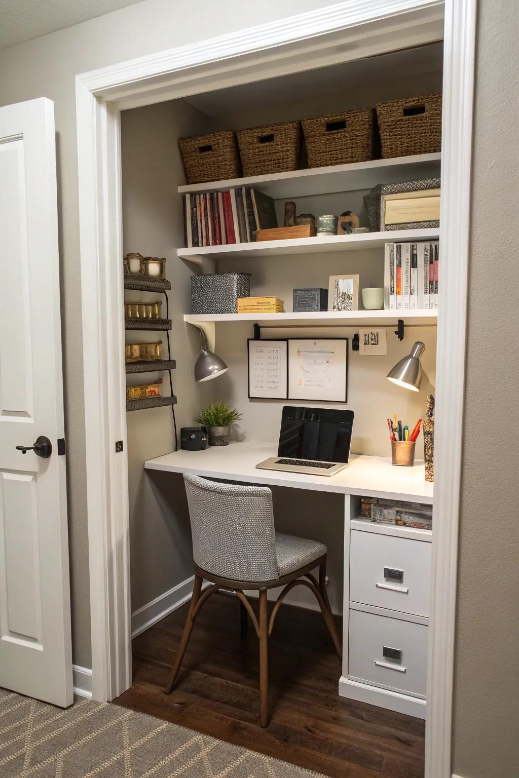 Small spaces, big impact: converting nooks into functional work areas.