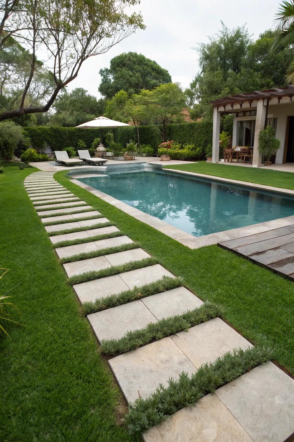 Useful paths enhancing both aesthetics and practicality.