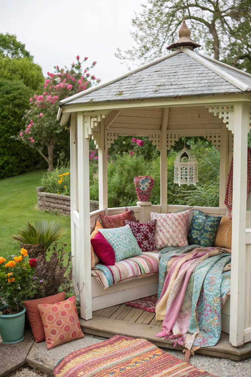 Append a dab of color through decorative elements.