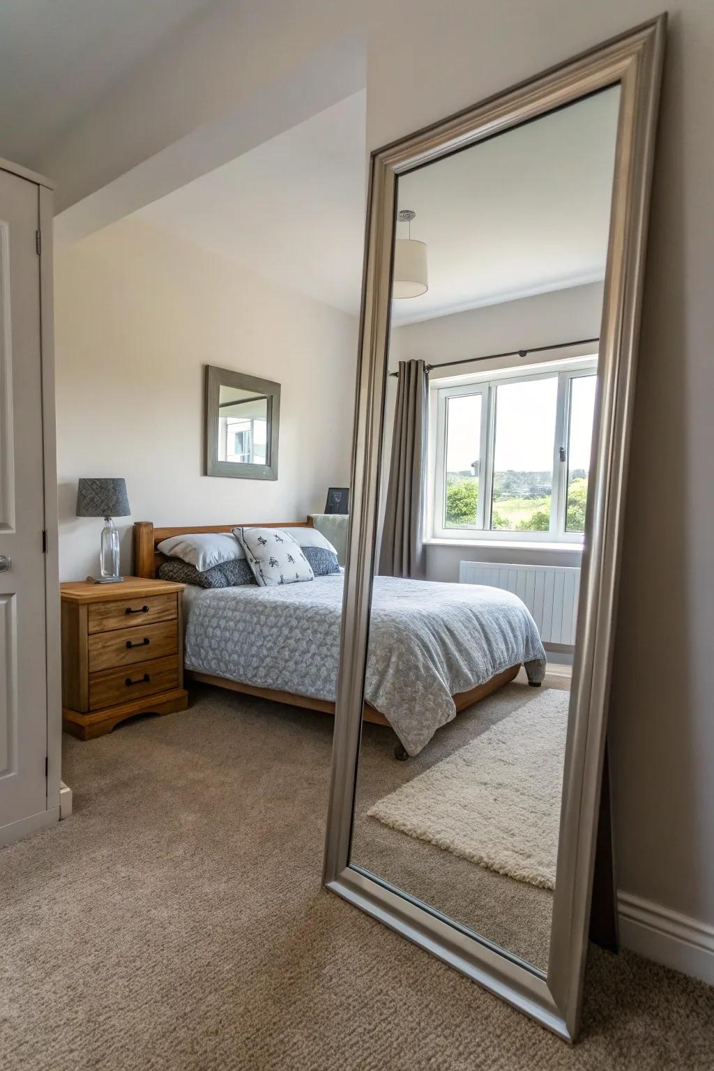 Reflectors possess the capability to virtually double the perceived dimensions of an interior.