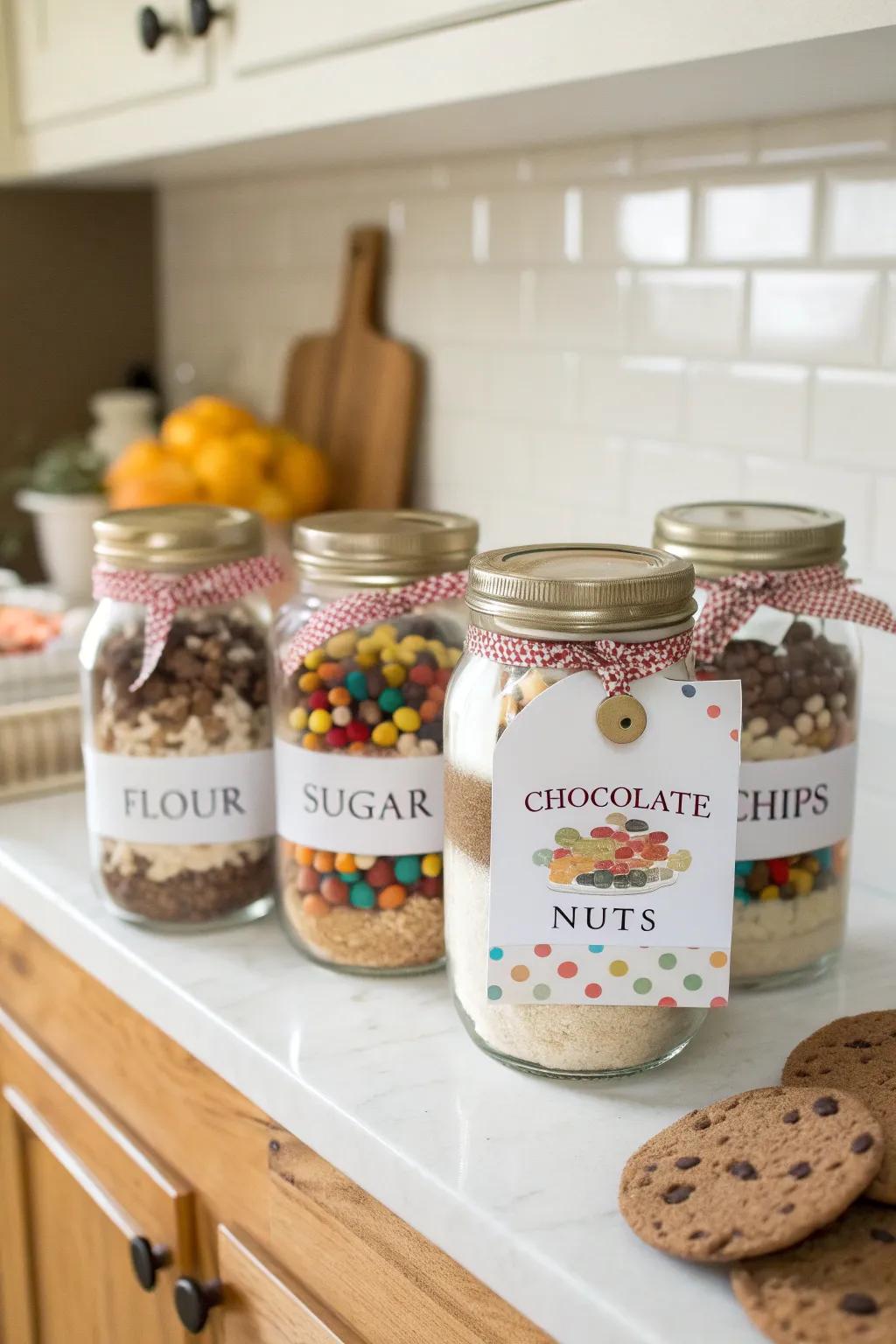 Gourmet cookie mix ready to be baked into delicious treats.