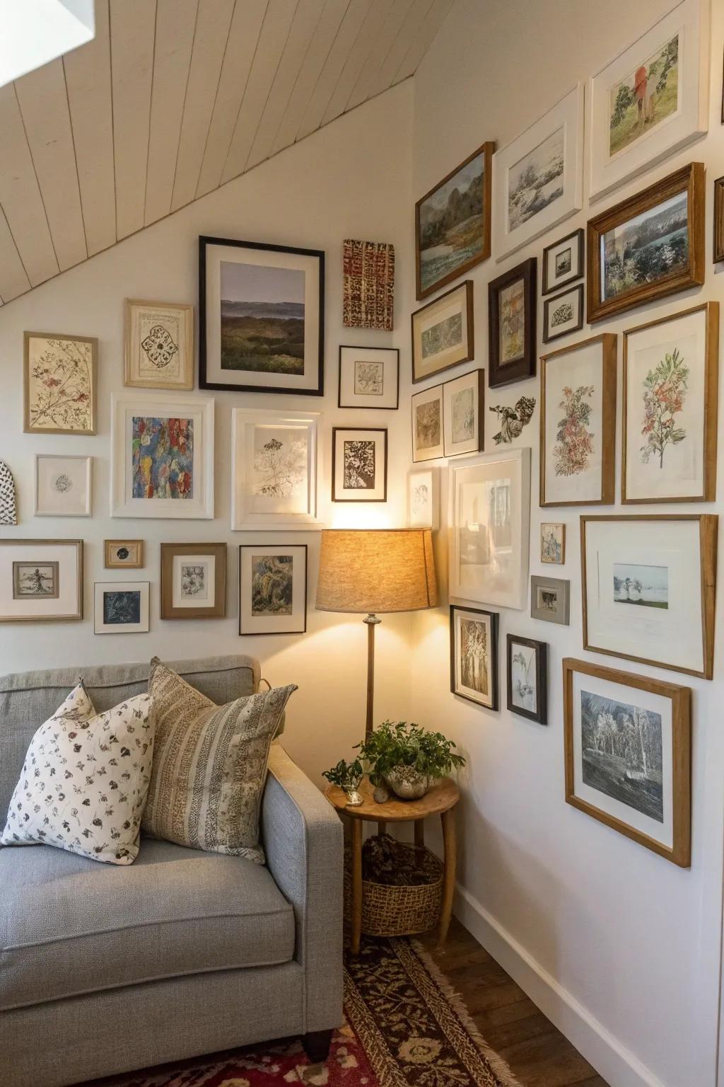 A feature wall customizes your den with style.