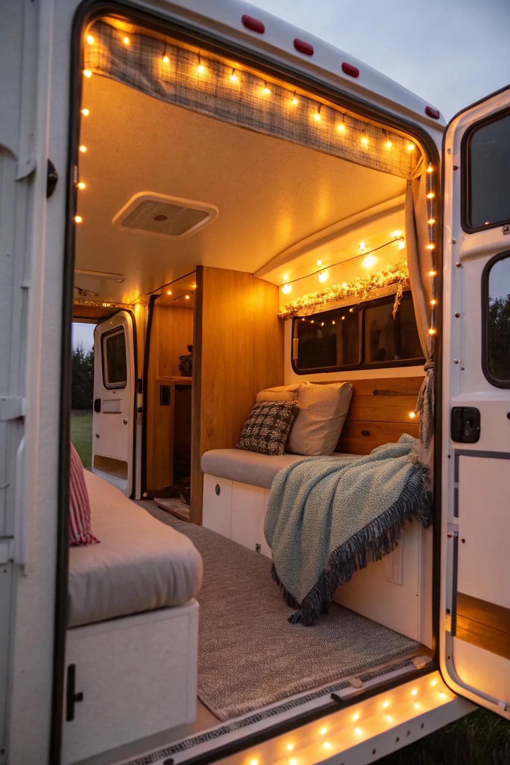 Thoughtful lighting helps create a welcoming and spacious impression.