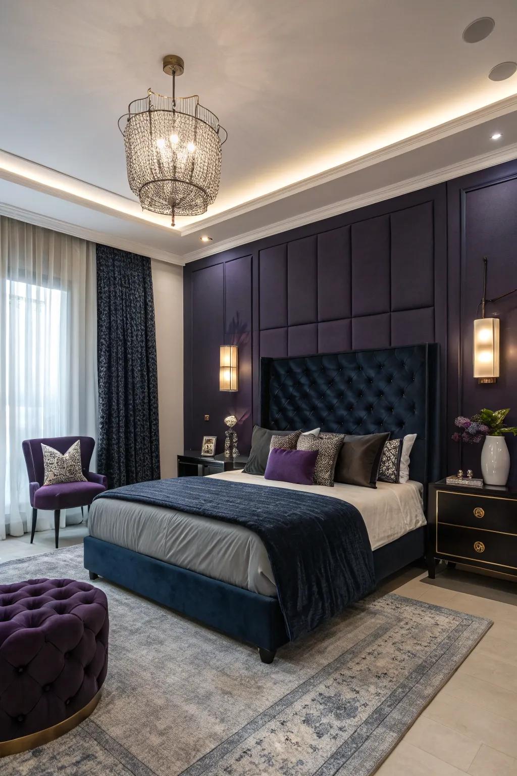 A cosmic color scheme creates a serene and expansive atmosphere.