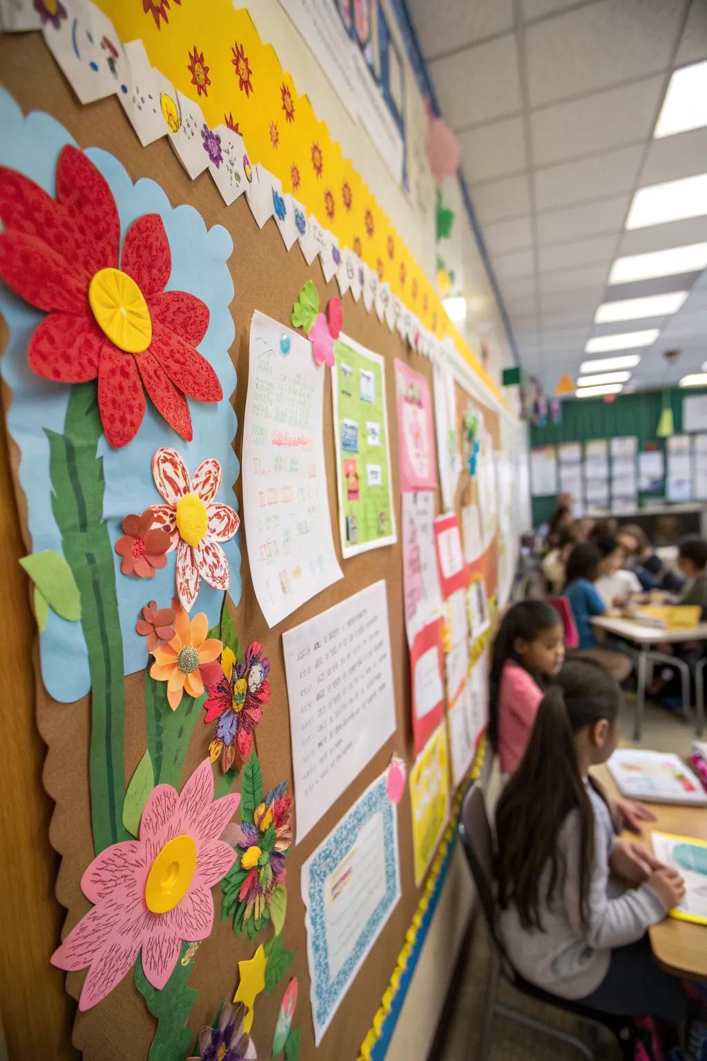 A thriving display where student imagination takes center stage.