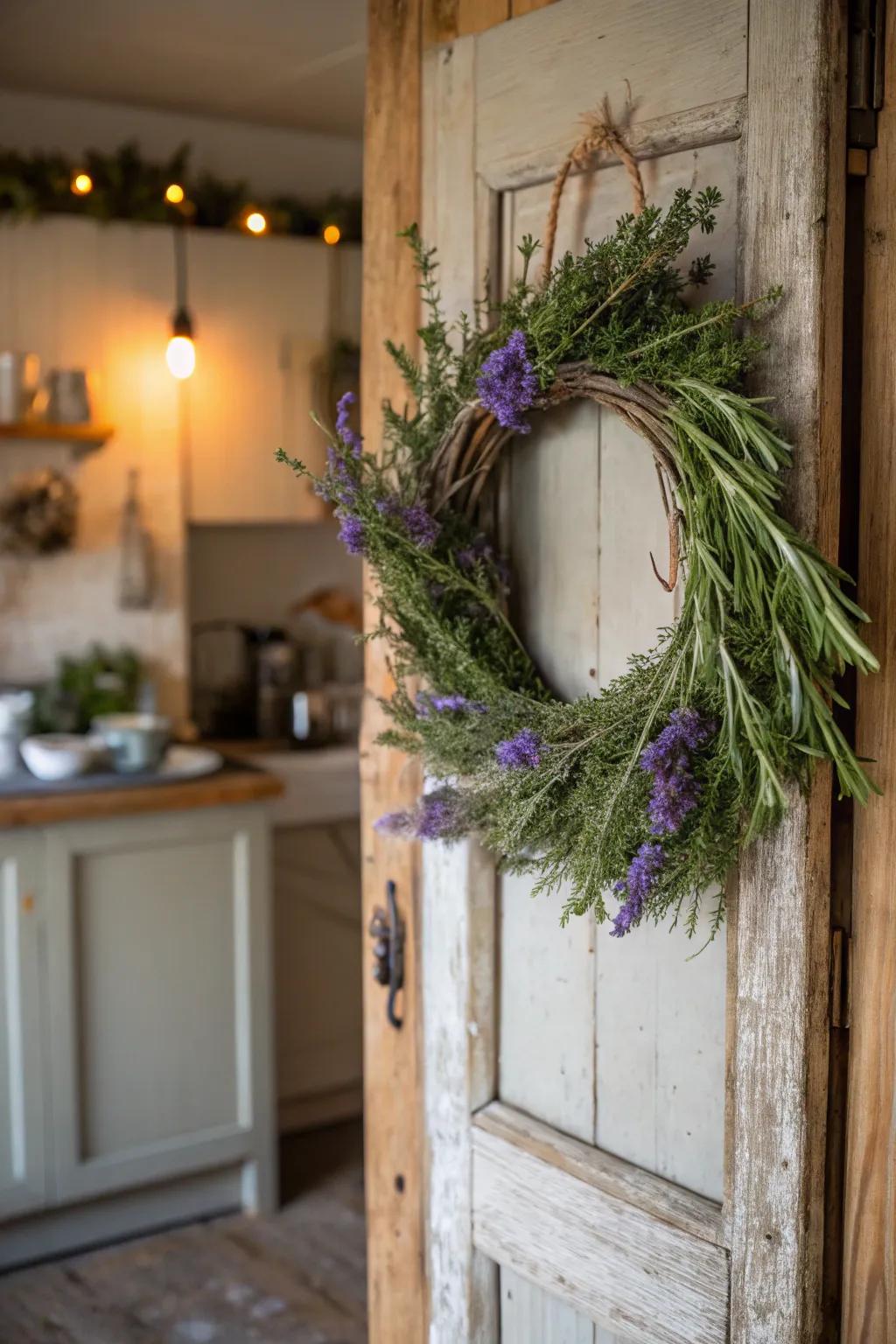 Channel the fragrance of an herb garden to your entryway.