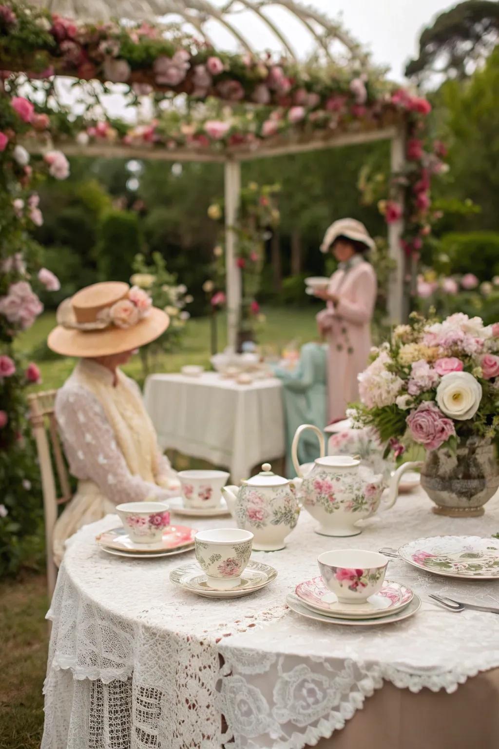 Welcome the style of a classic cultivate tea party.