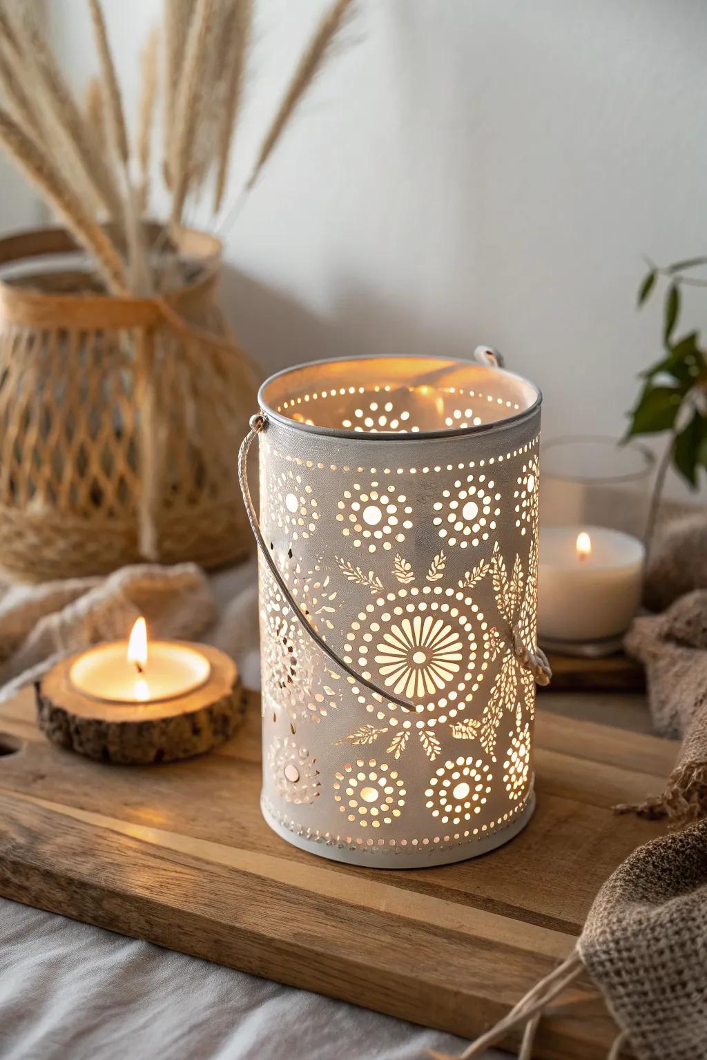 Illuminate your space with the warm luminescence of sustainable sophistication. 🌿✨ #MetallicCylinderIlluminant #SustainableCrafts #SnugLuminescence