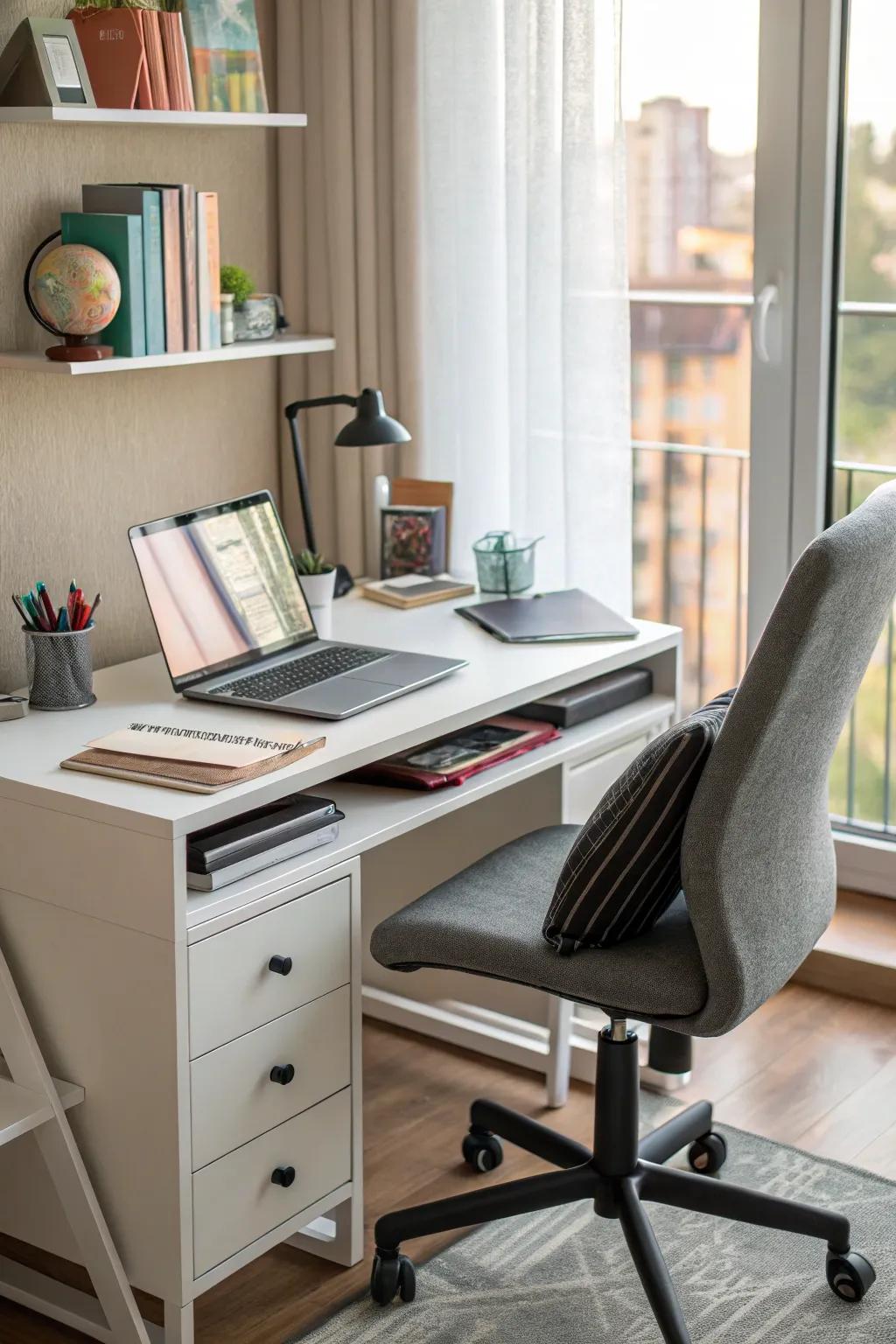 A functional workspace is key for study and creativity.