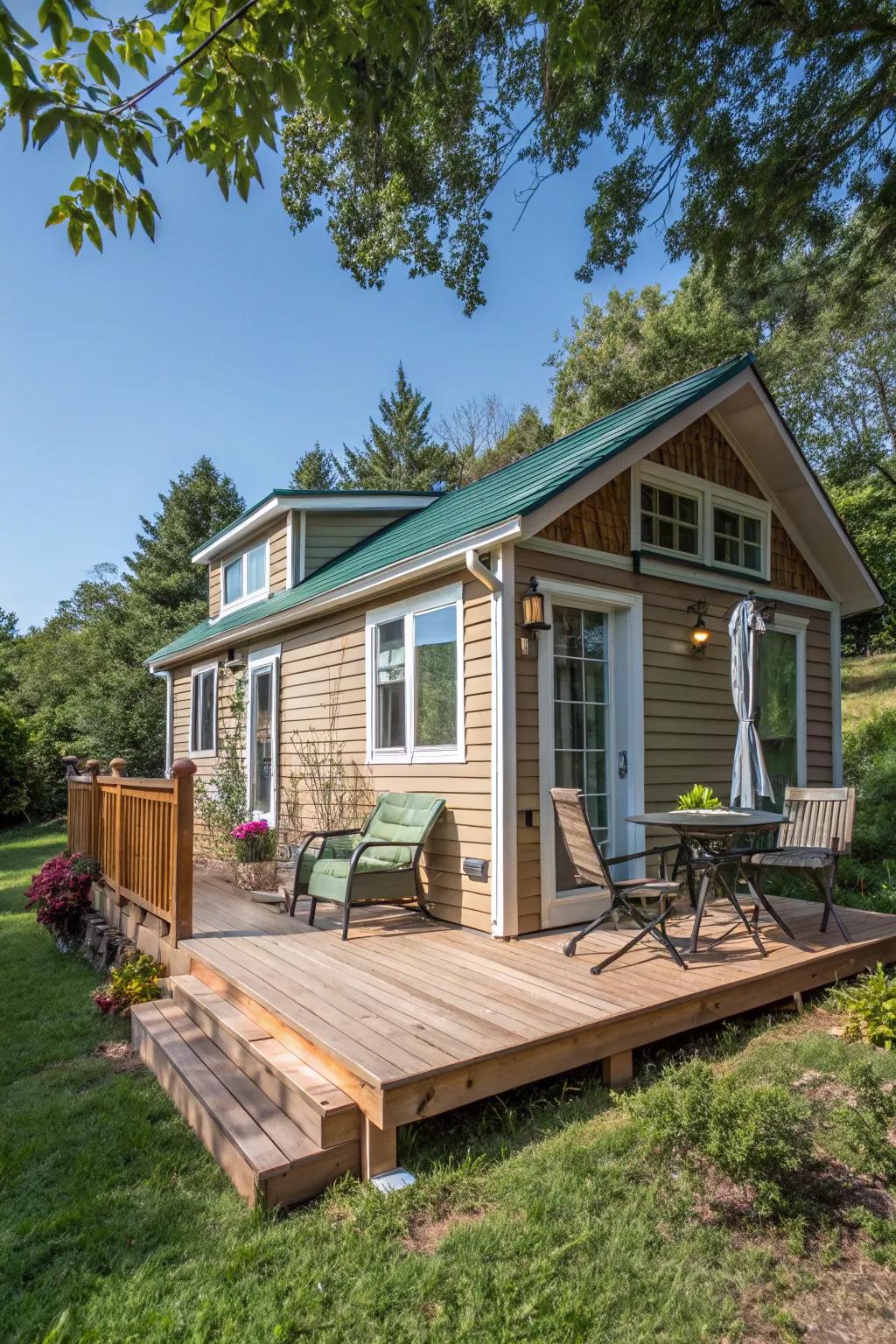 Augment your internal space with an external veranda.