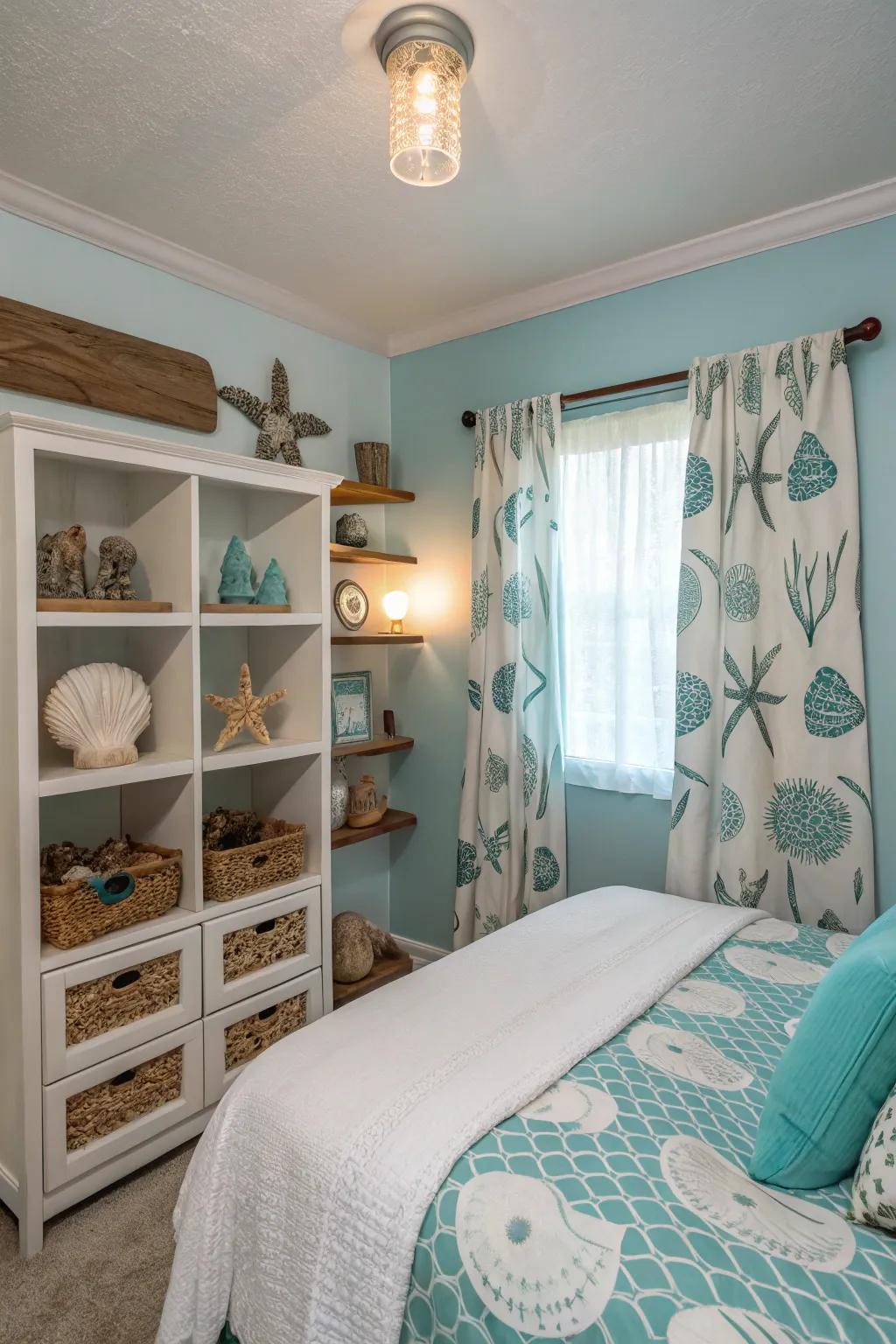 Seaside decor for a coastal mood.