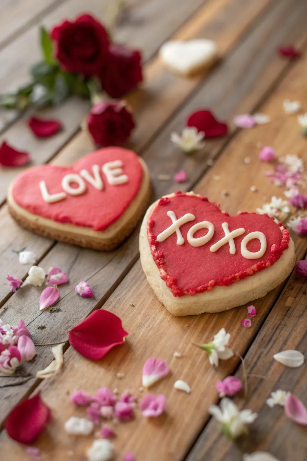 Expressive hearts conveying personalized sweetness.