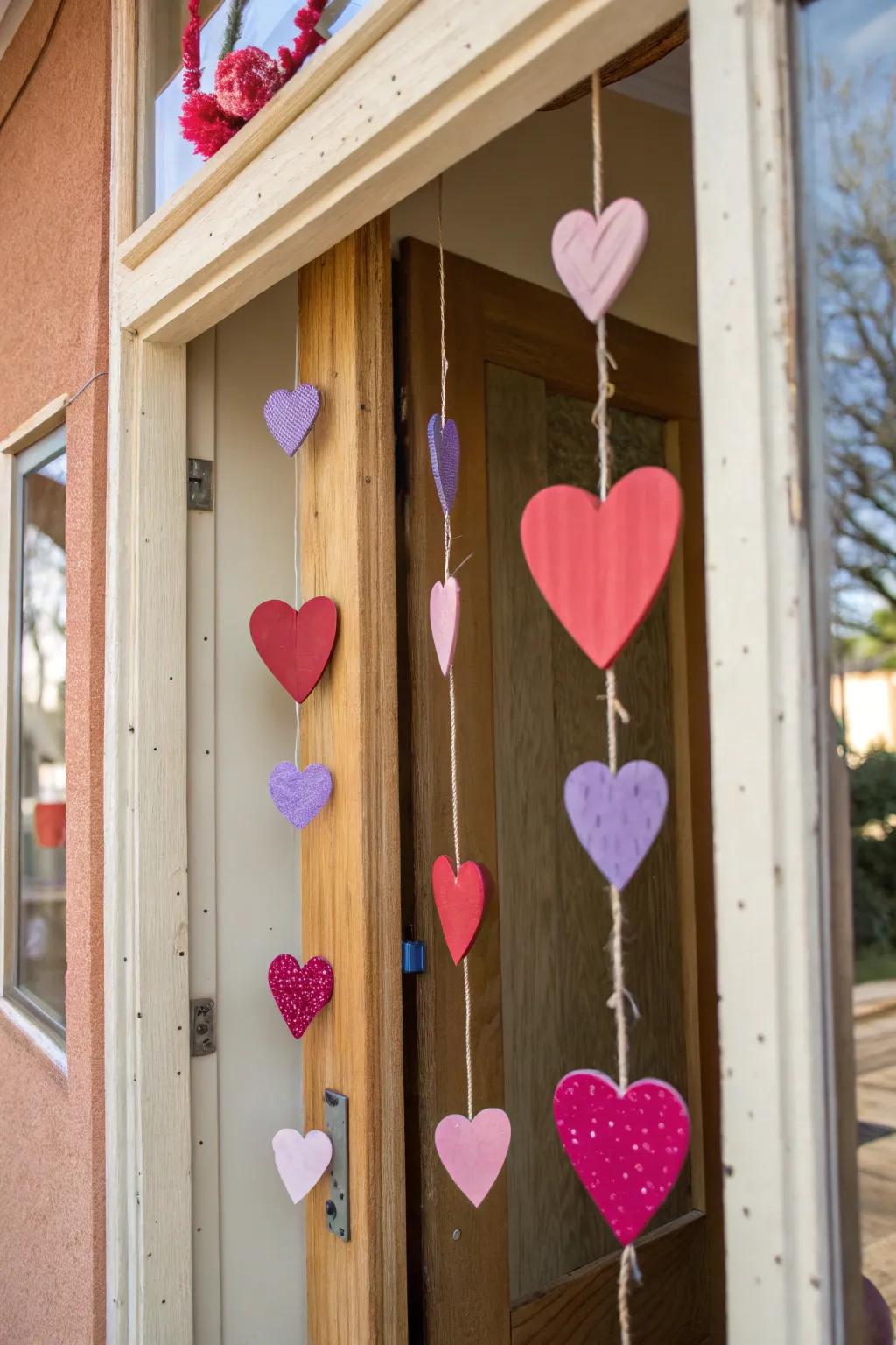 Country timber hearts present a charming and sustainable ornamental option.