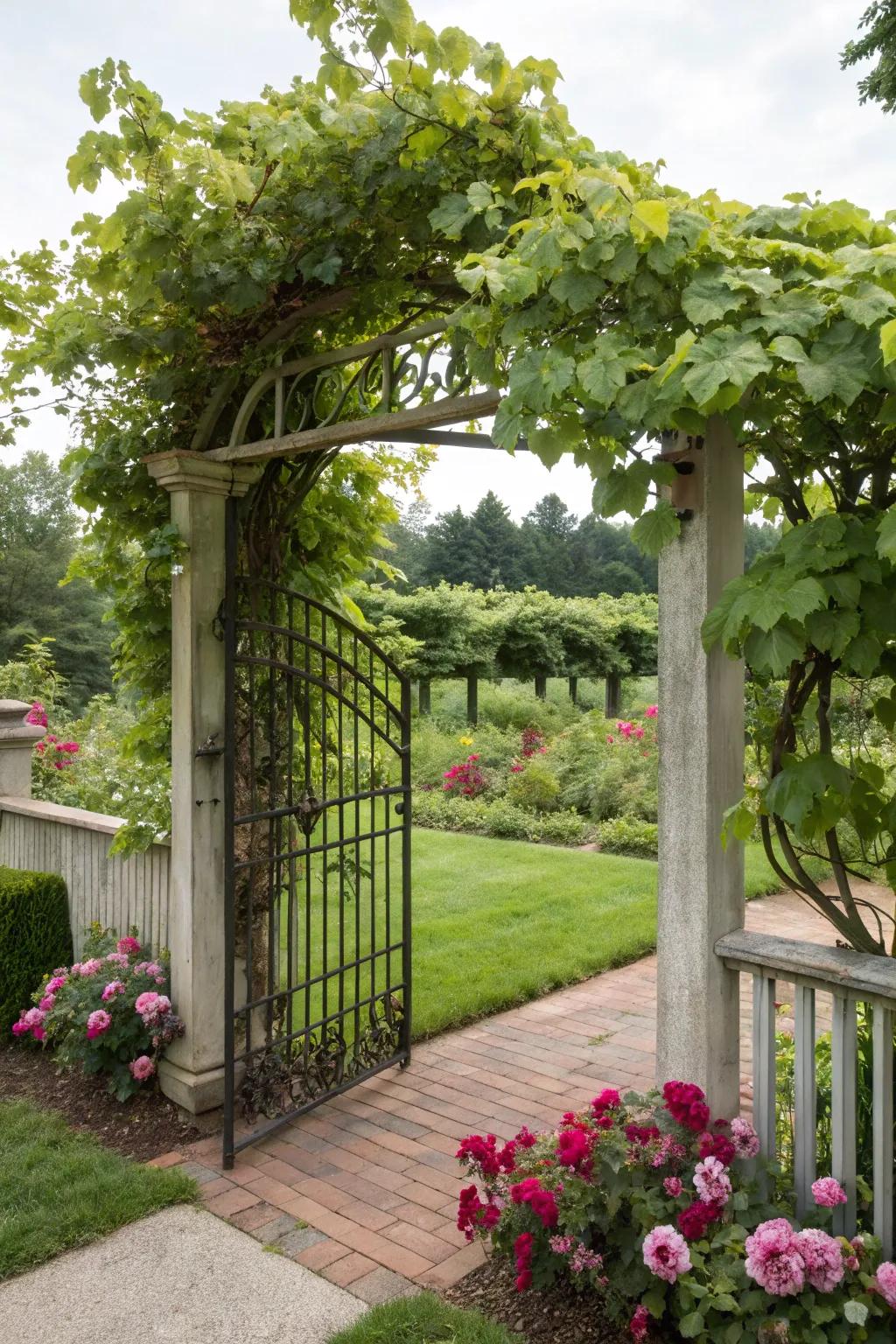 A gated obelisk that provides both practicality and beauty.