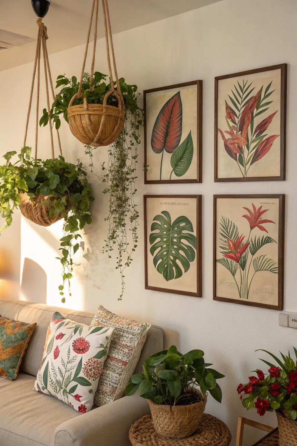 Botanical elements infuse vitality into your aesthetic.