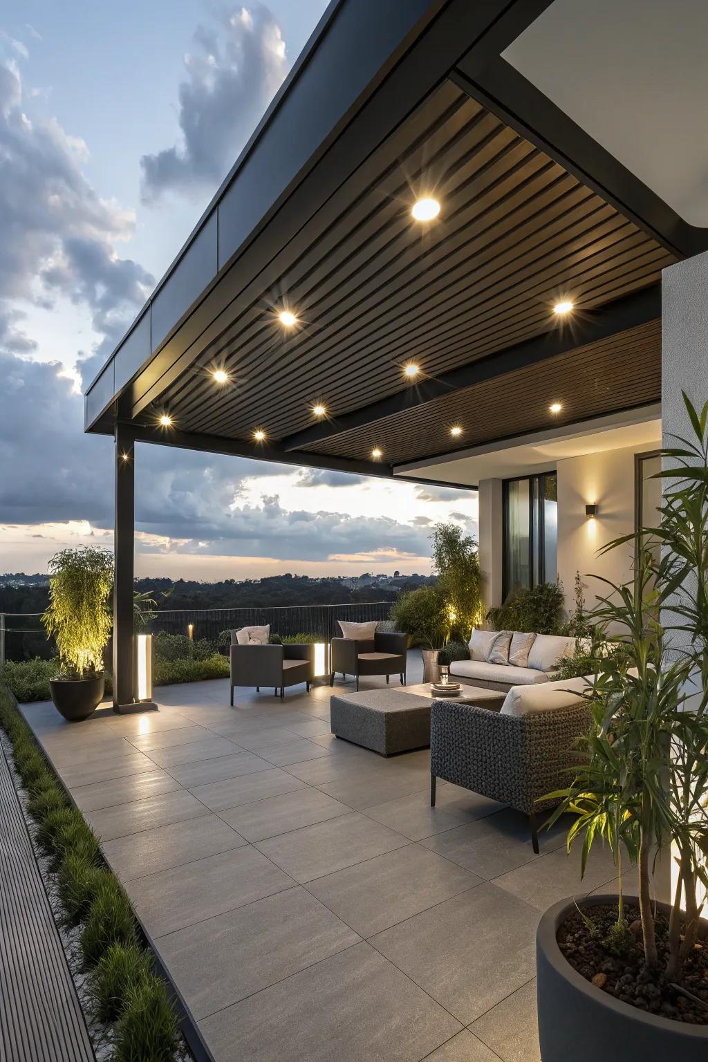 Recessed lights offer an understated yet impactful illumination solution.