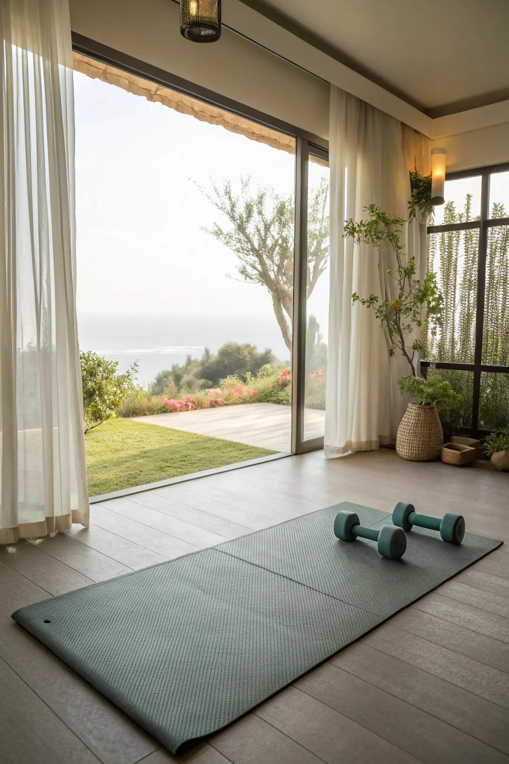 Motion and mindfulness: A designated area for physical wellness.