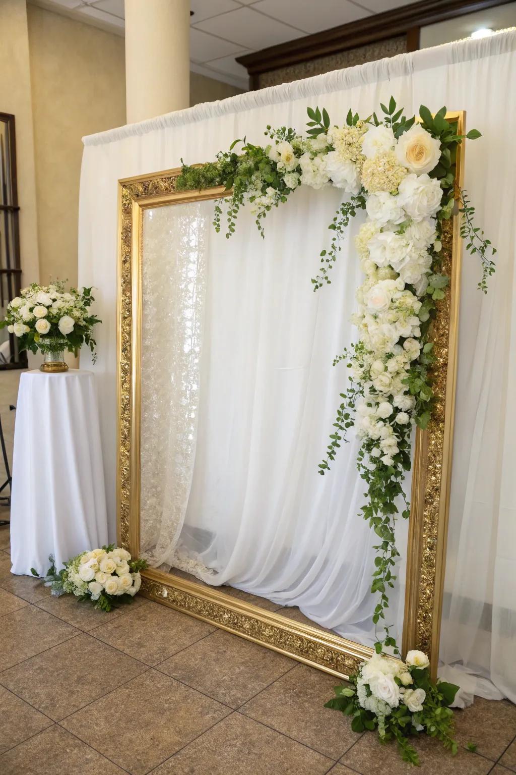 An inviting photographic scene incorporating gilded and ivory aspects.