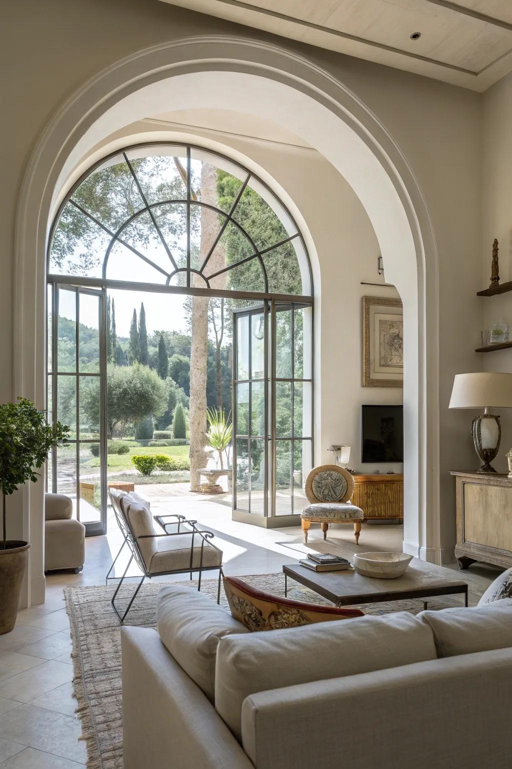 Unique frame profiles introduce architectural flavor to interior decor.