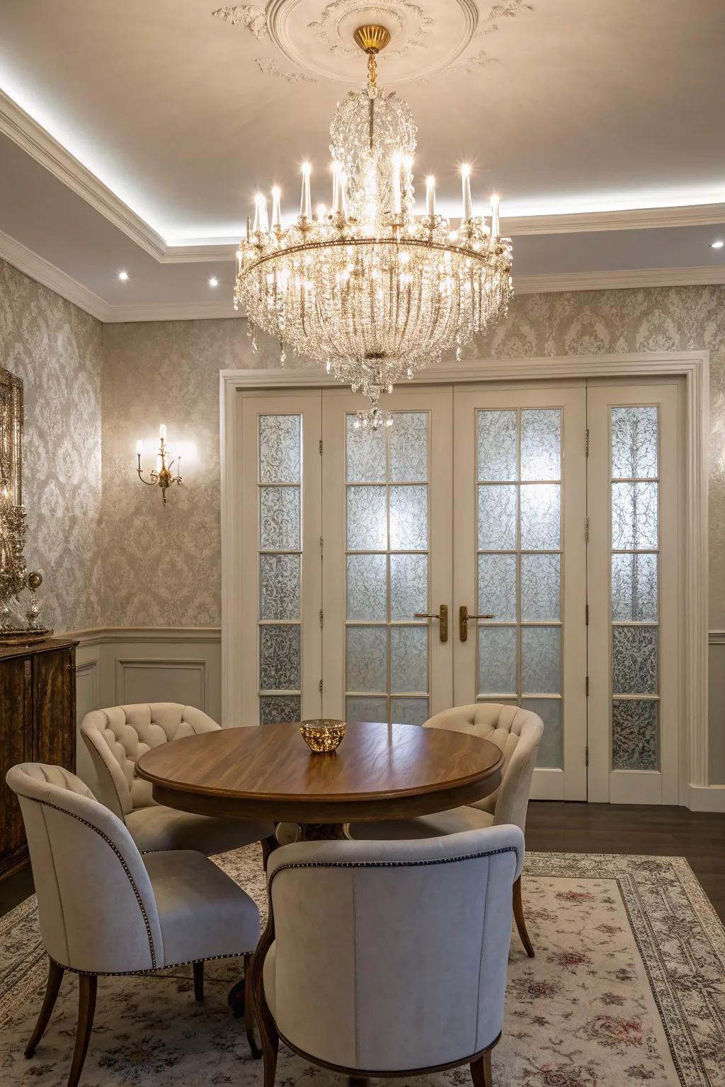 Realize a sophisticated scene with frigid panache.