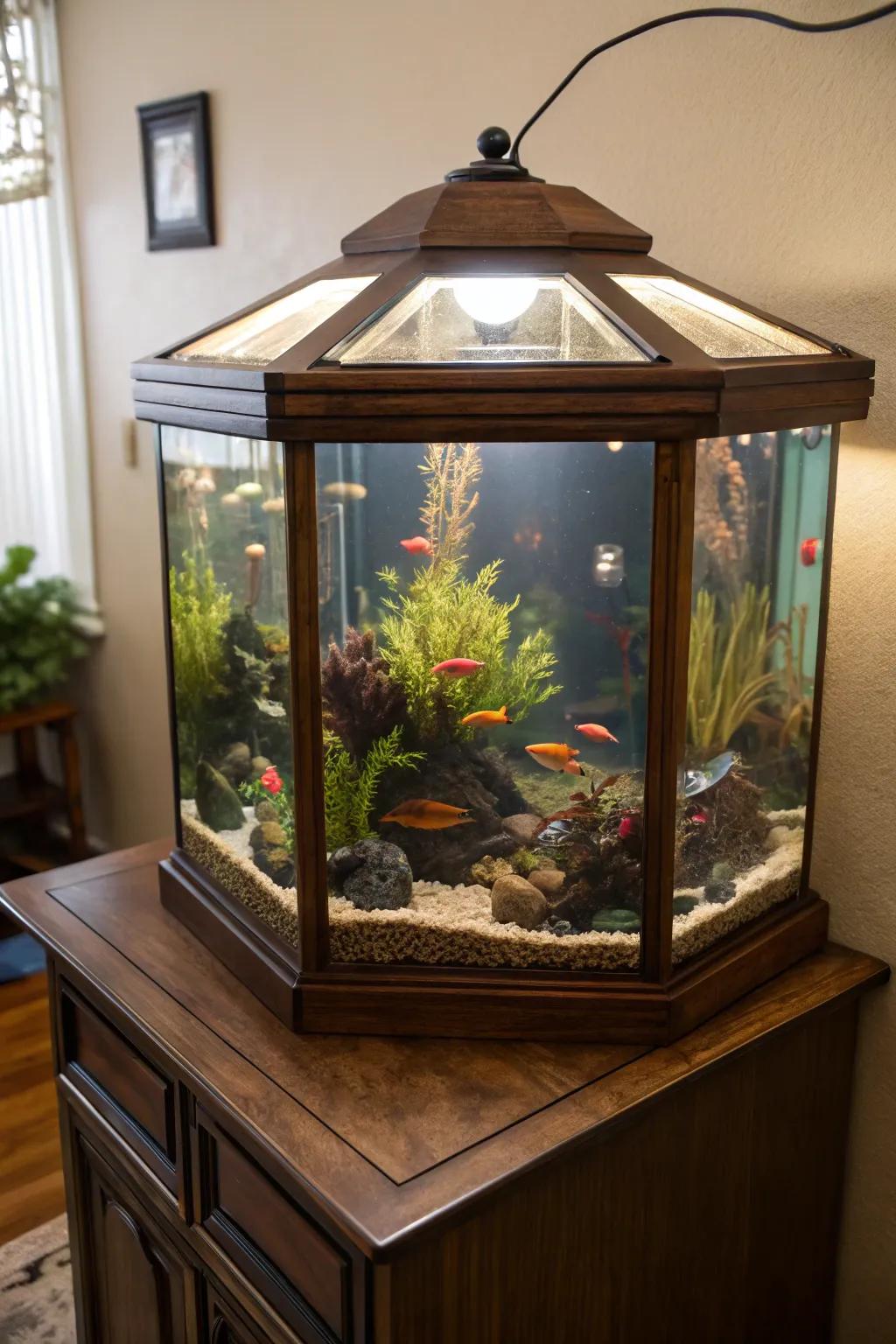 Personalize your aquarium through a bespoke aquarium enclosure.