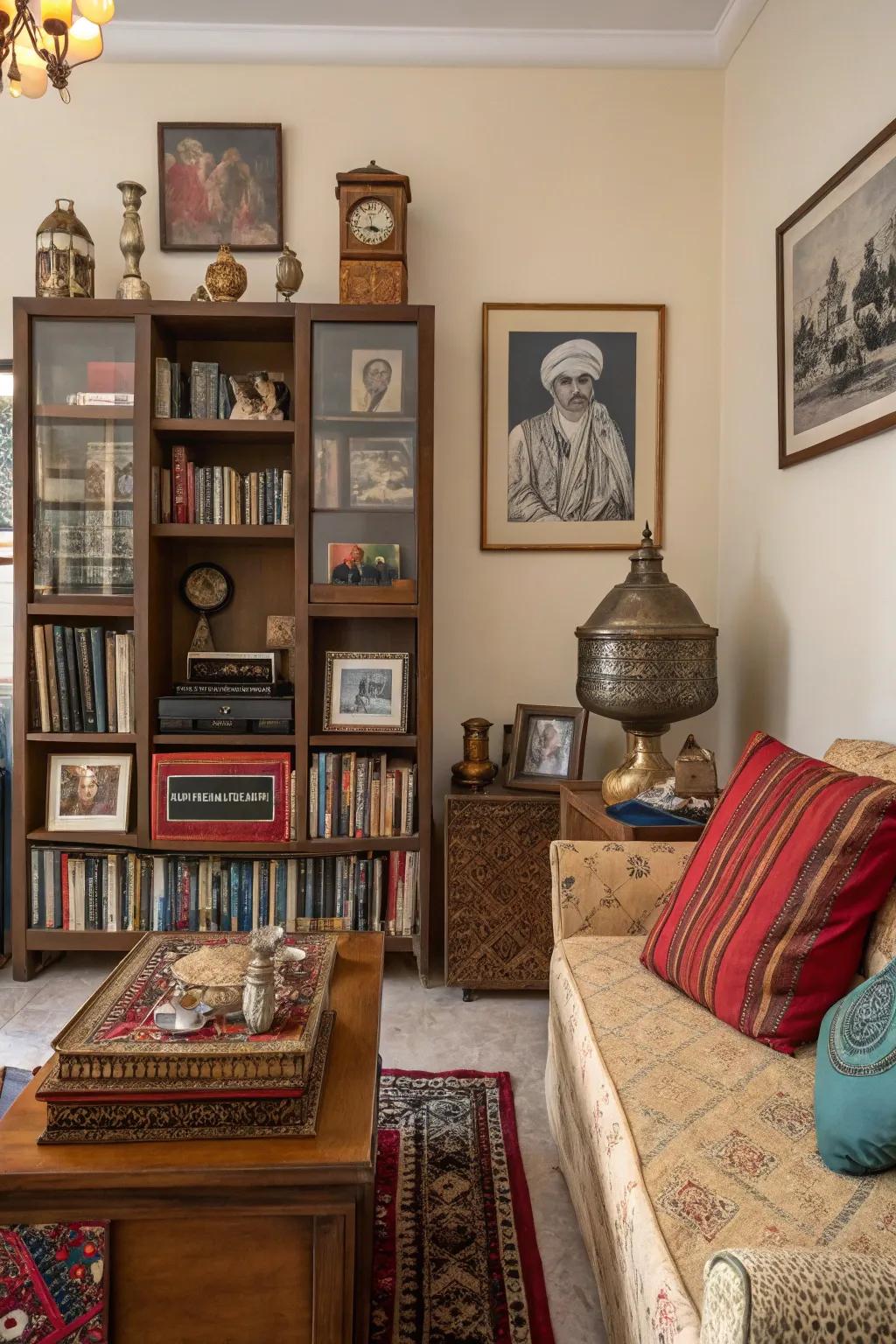Individual accents in decor fashion a living area that reflects your narrative.