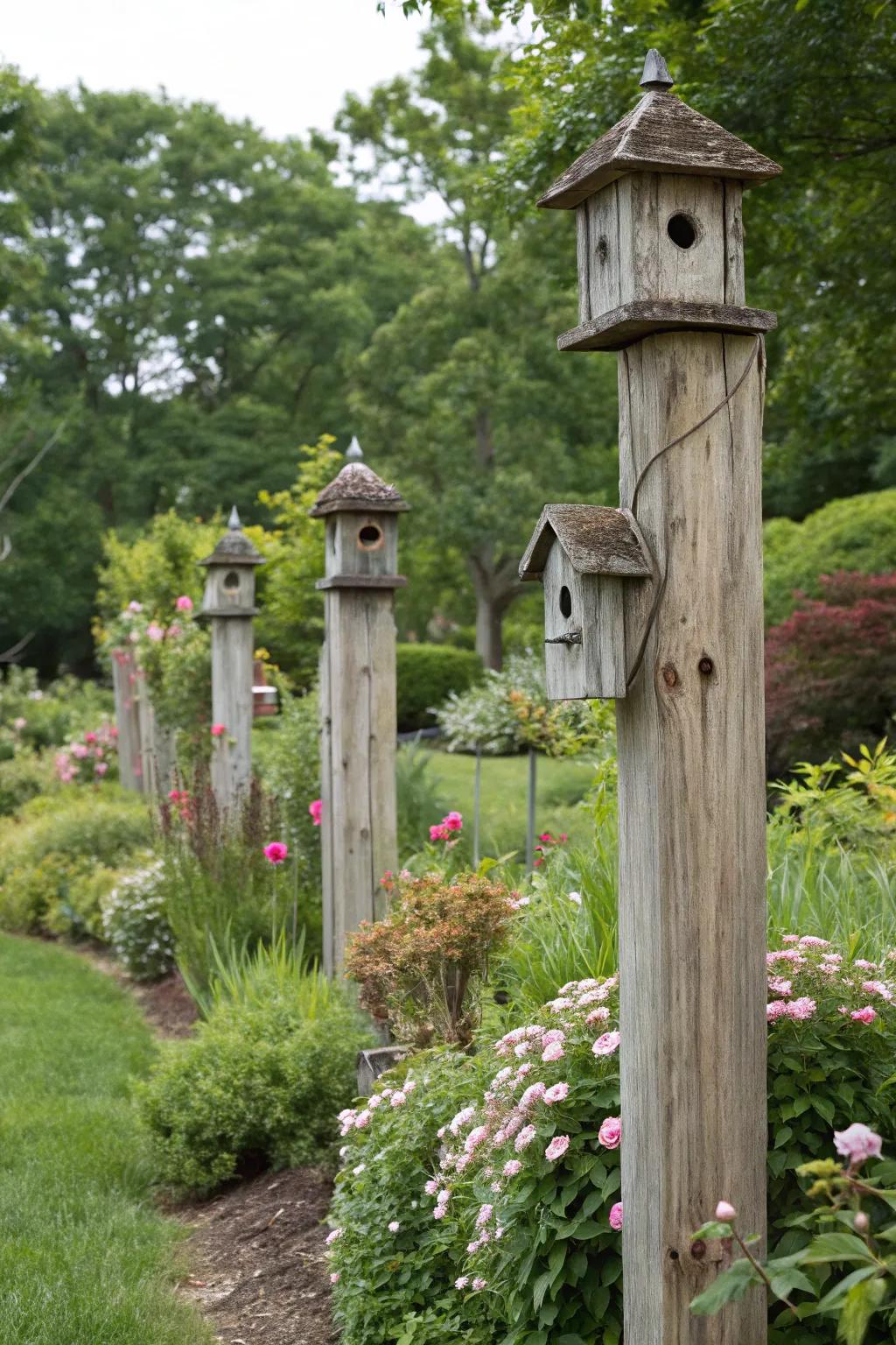 Embrace nature in your garden with avian-inviting sanctuary supports.
