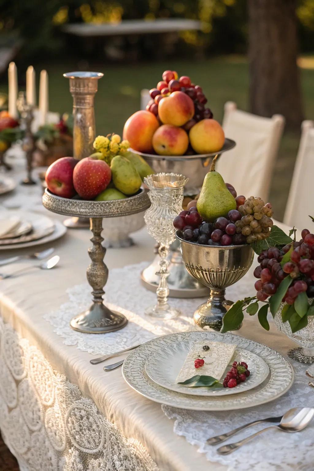 One-of-a-kind centerpieces enrapturing attendees.