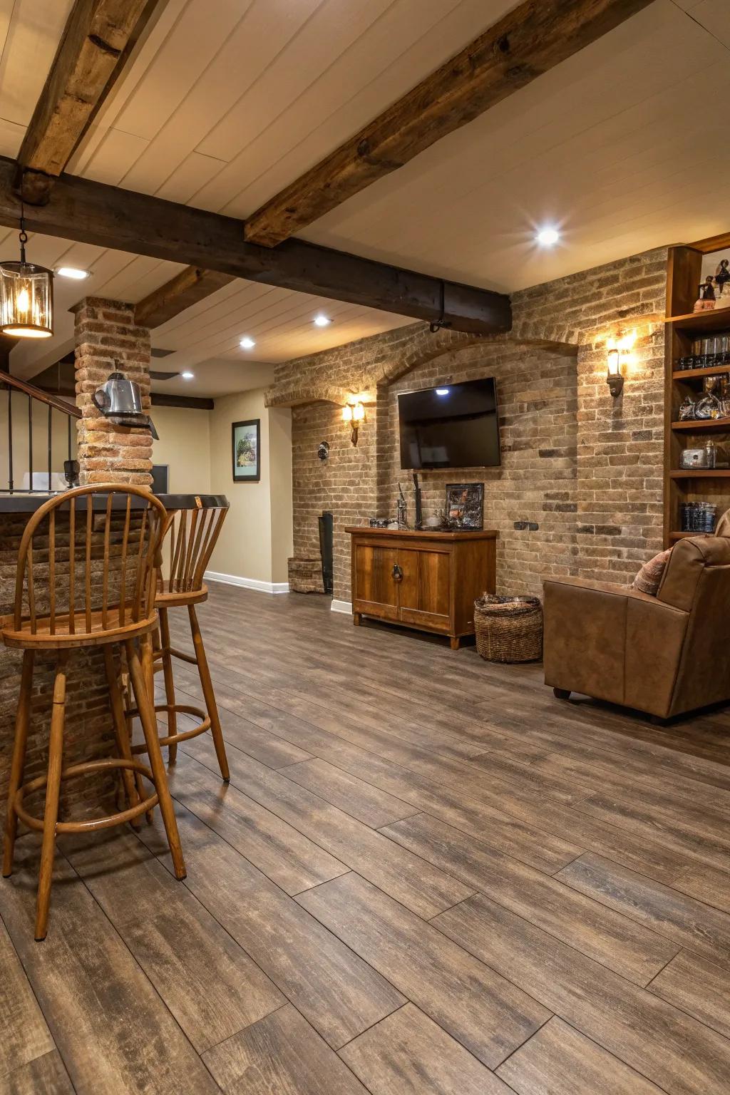 Wide style vinyl provides country charm with modern practicality.