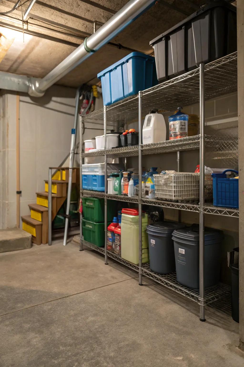 Wire shelving devices offer excellent airflow and are simple to maintain.