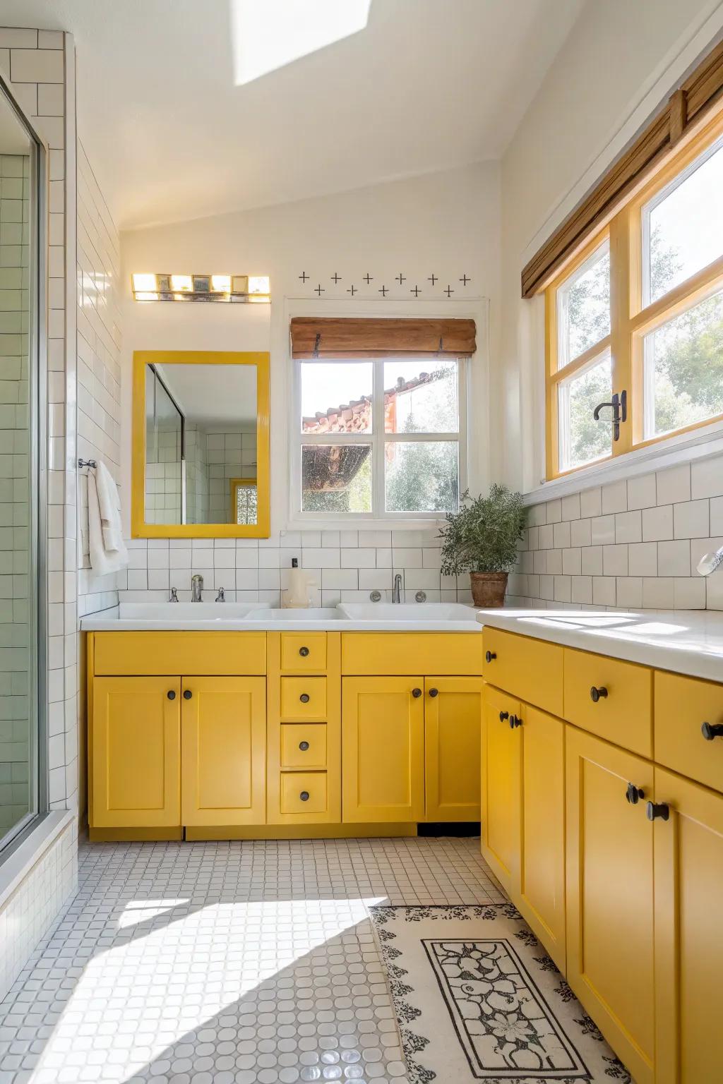 Blithe yellow emanates warmth and cheer.