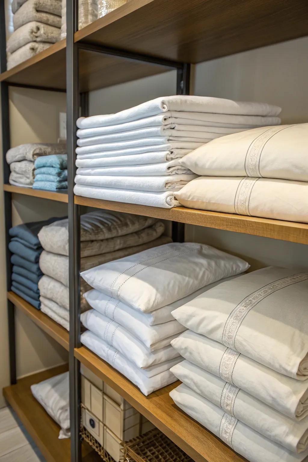 Pillowcase wraps help keep sets together and organized.