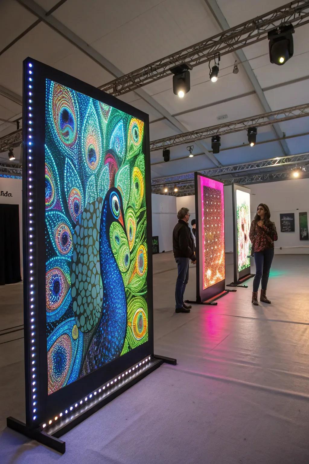 Variable light-emitting diodes add charm to art pieces