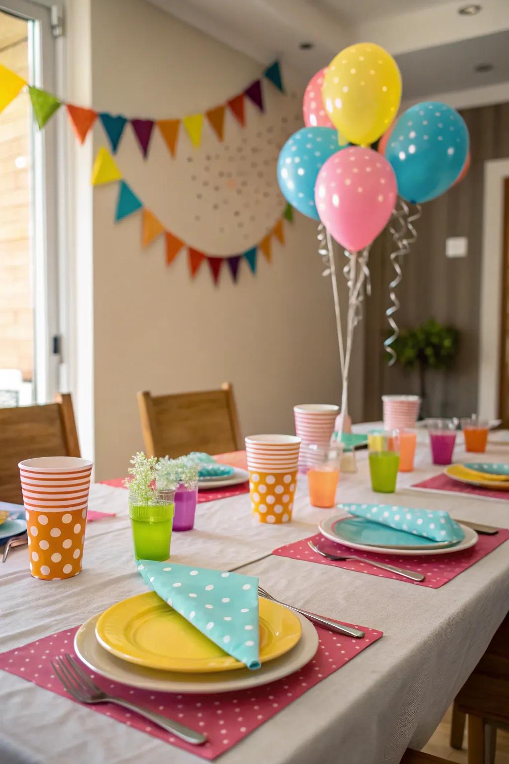 Color-coordinated tableware essential for a cohesive visual appeal