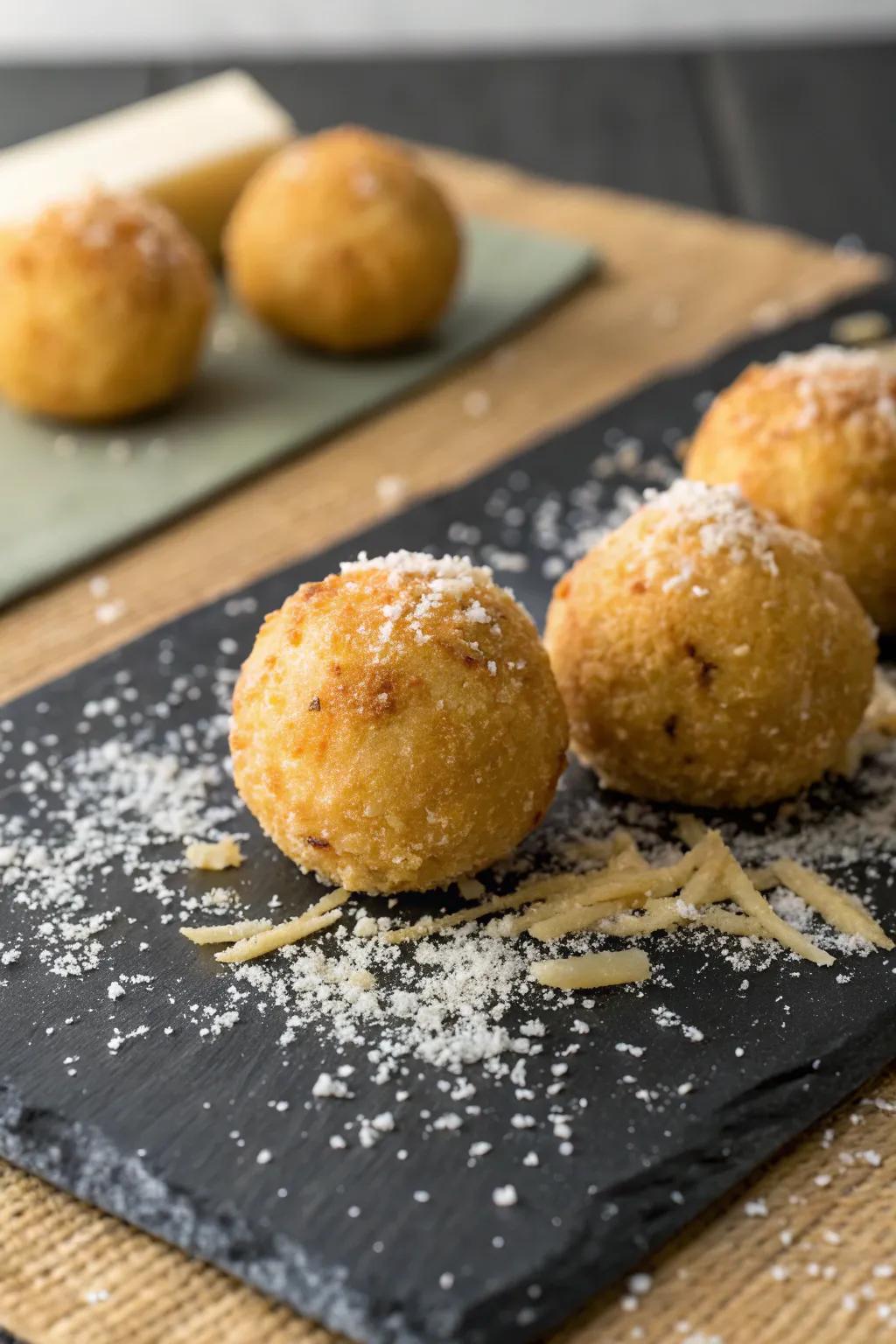 Crisp, miniature grain dumplings, impeccable for devotees of the curd.