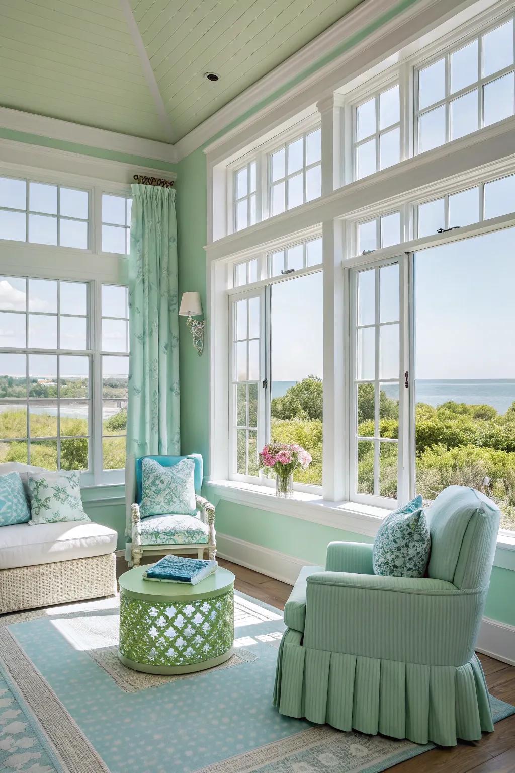 Pastel shades fashion a rejuvenating and ethereal ambience.